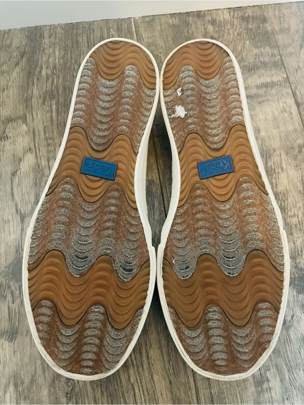 Keds Slip-On in Off-White Wave Canvas